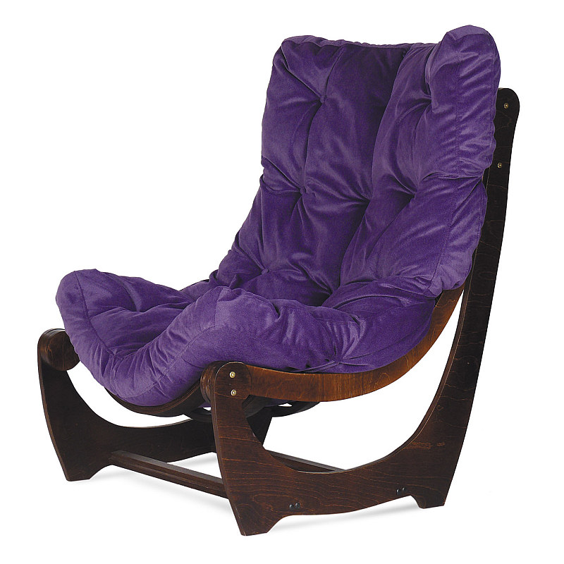 Кресло "Барелли" венге, с подушкой Purple